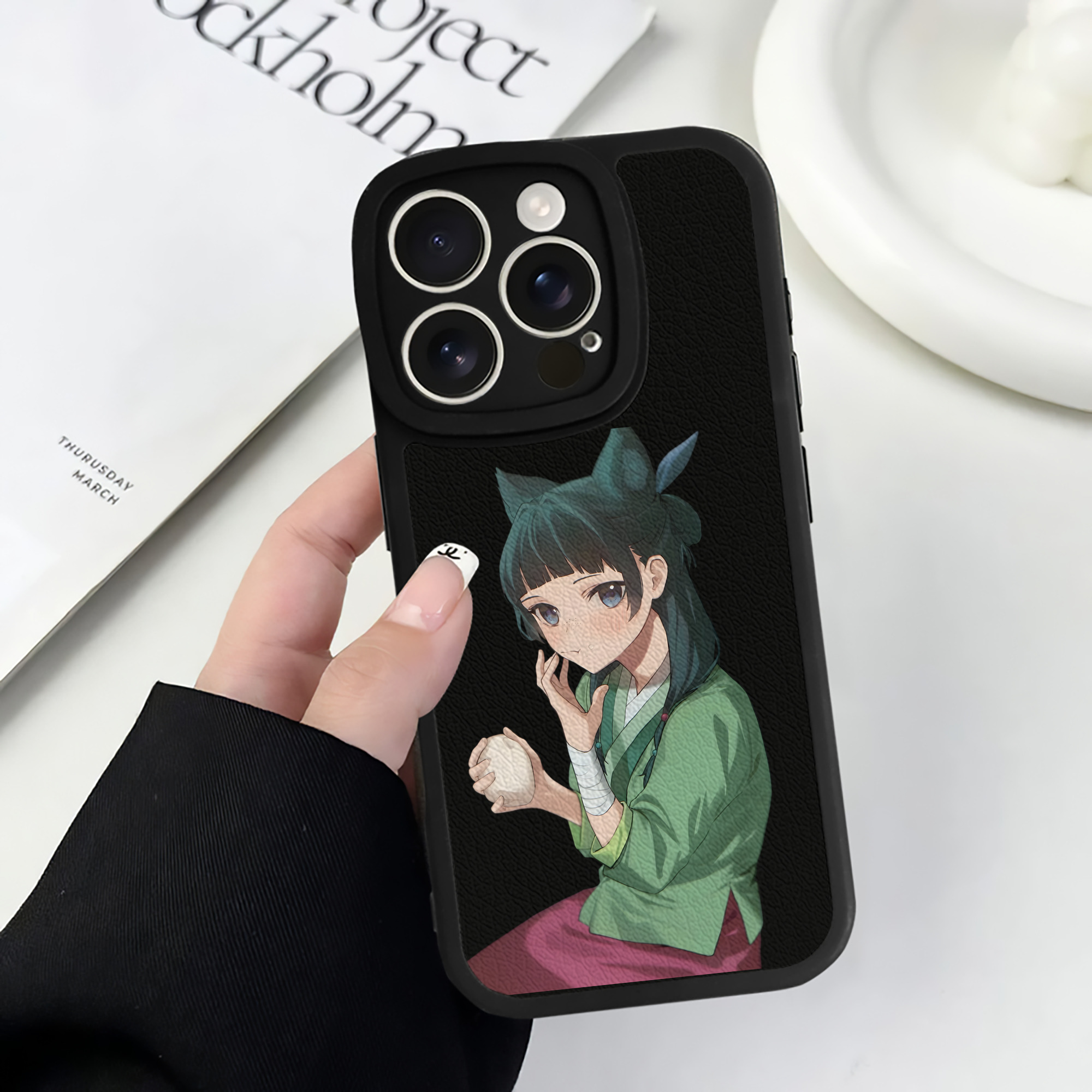 薬屋のひとりごと The Apothecary Diaries 【iPhone 16シリーズ対応】シリコンスマホケース（レザー調） 材質：シリコン